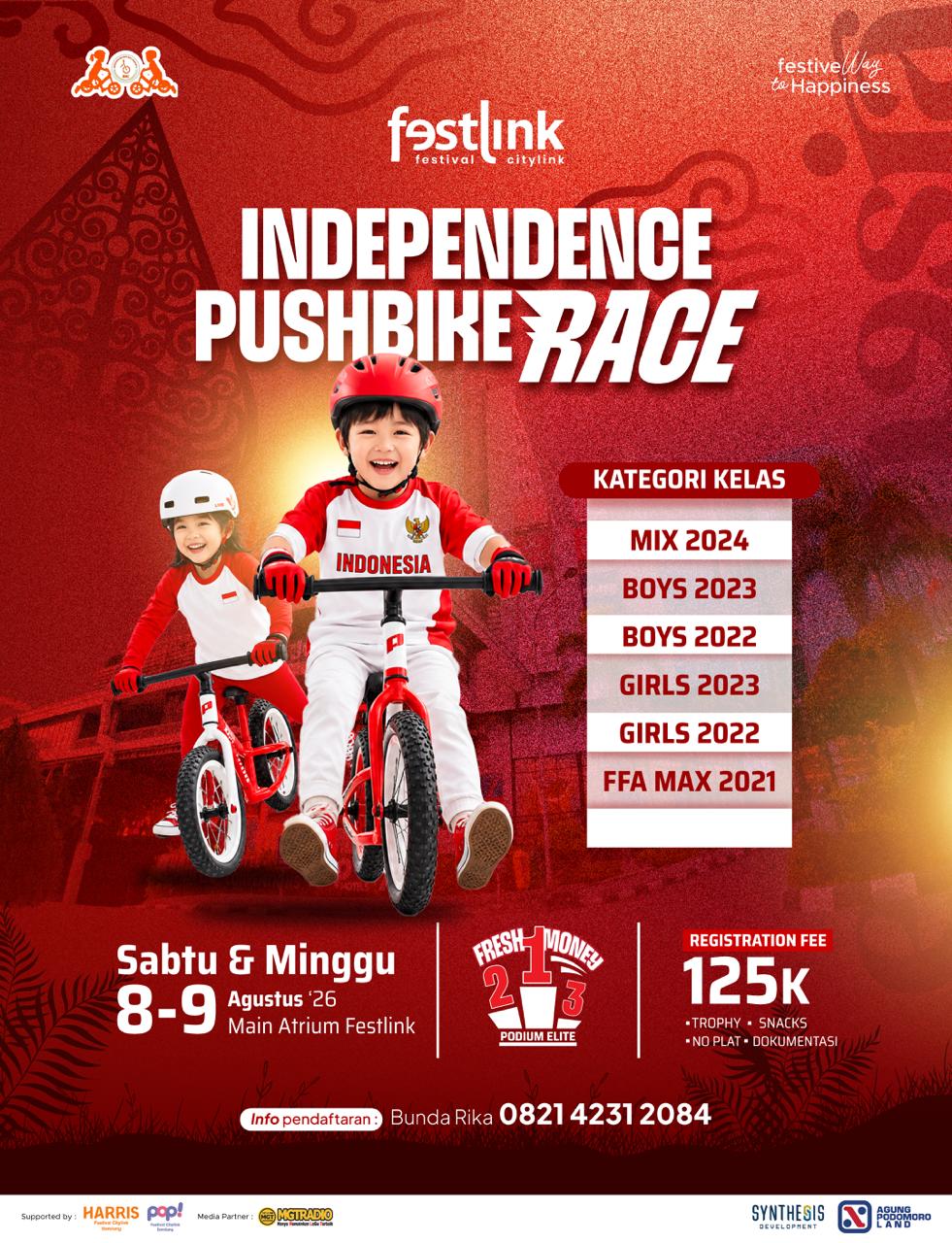 Poster Independence Pushbike Race